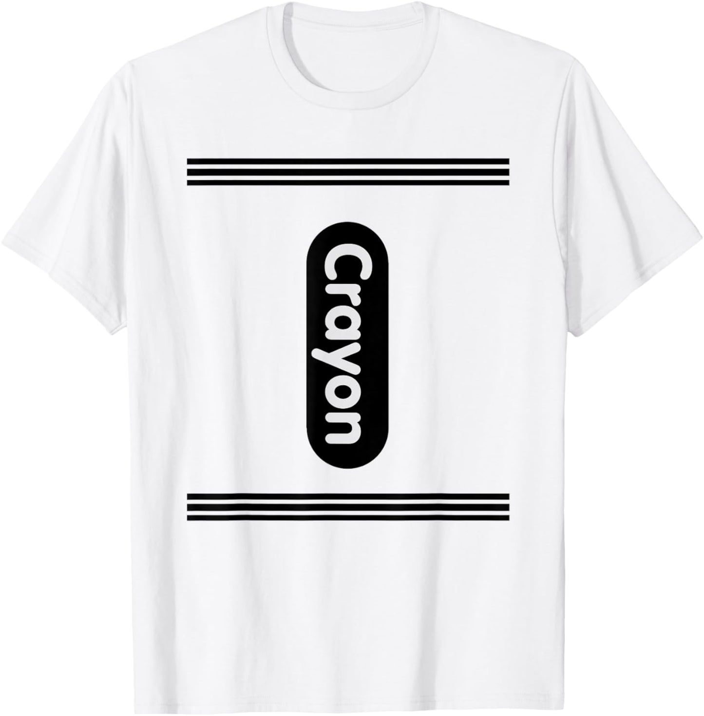 Crayon Halloween Team Costume Funny Design Gift T-Shirt - T-Shirt | White