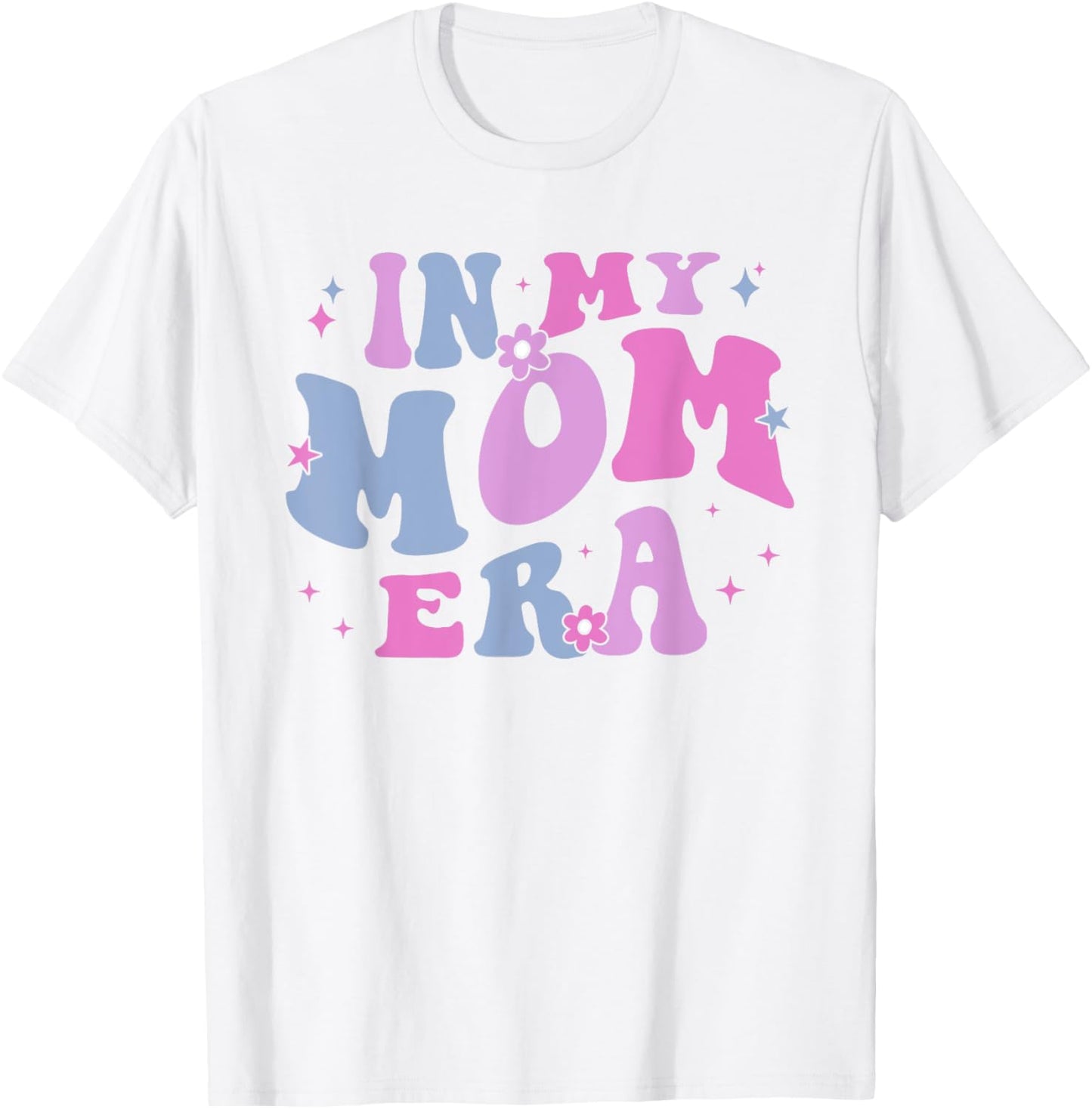 In My Mom Era Lover Groovy Retro Mom Mother's Day Birthday T-Shirt - T-Shirt | White