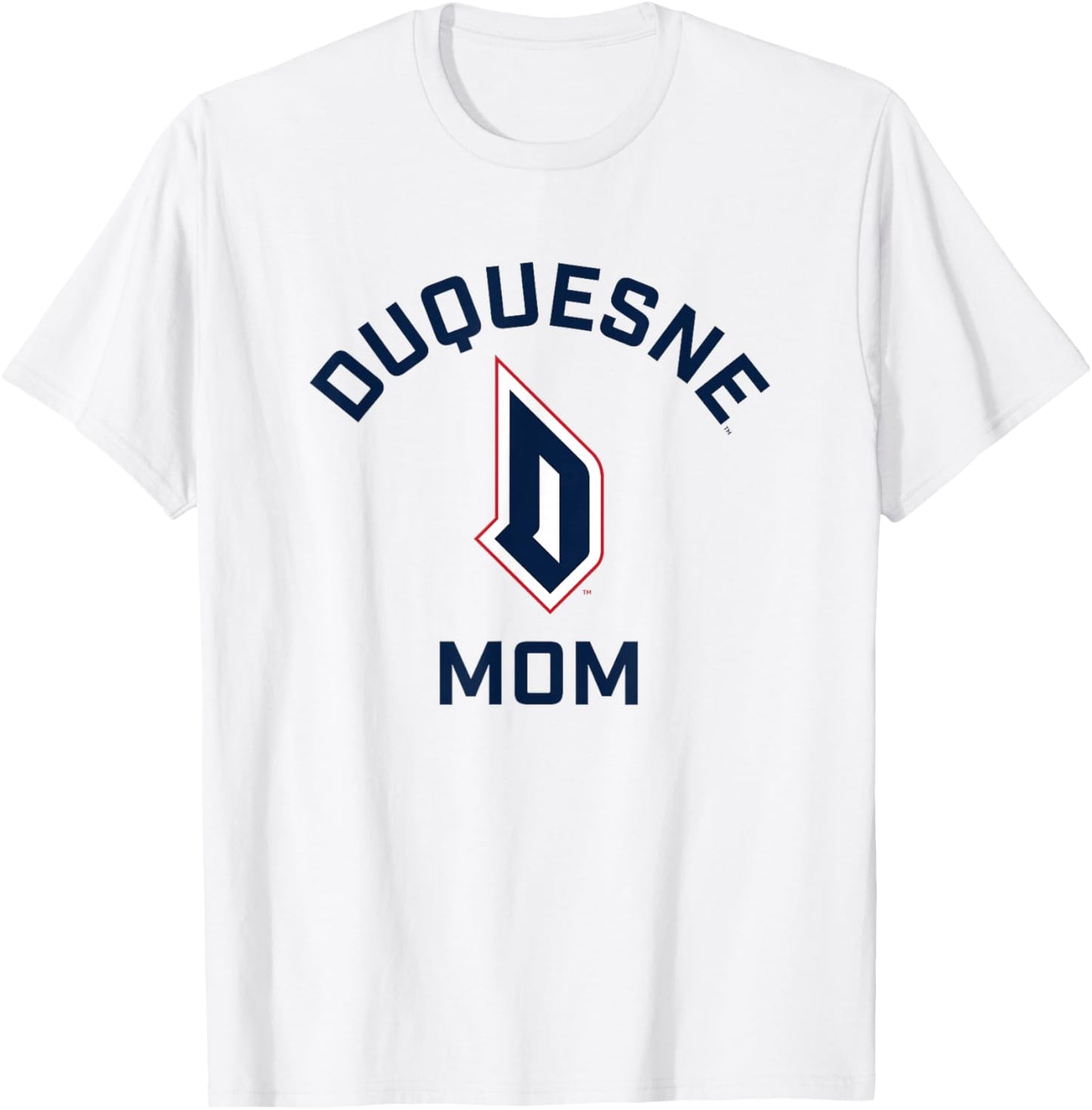 Duquesne University Dukes Arched Mom T-Shirt - T-Shirt | White
