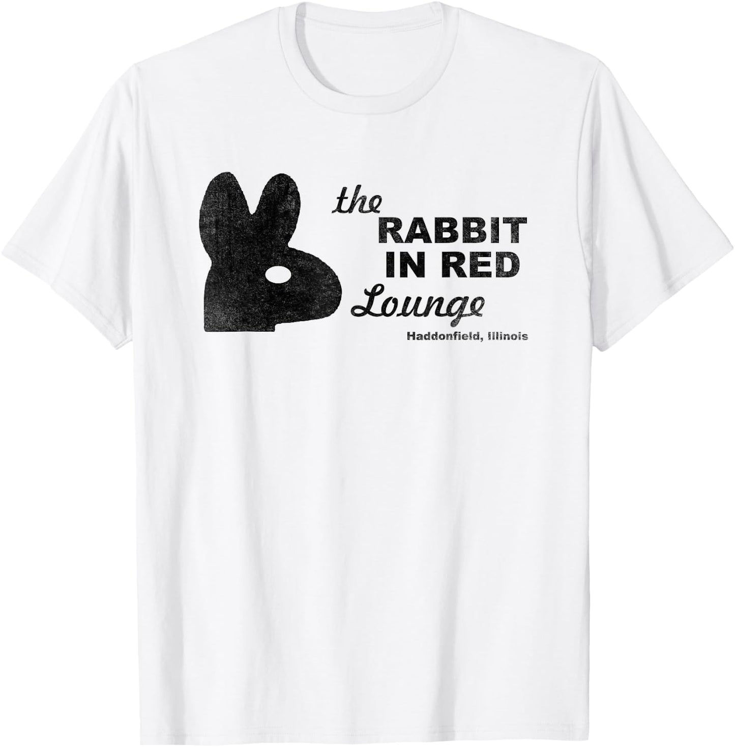 The Rabbit in Red Lounge Halloween T-Shirt - T-Shirt | White