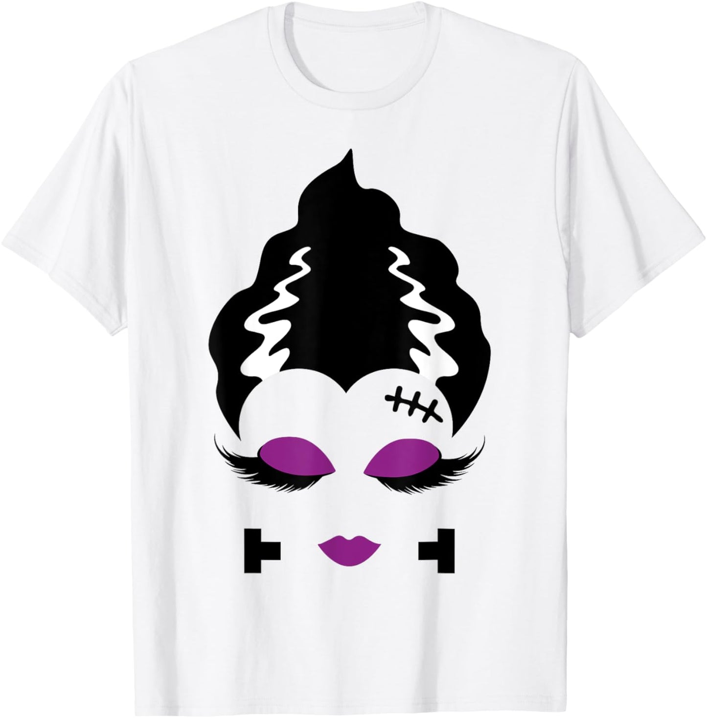 Bride of Frankenstein Monster Halloween Costume T-Shirt - T-Shirt | White
