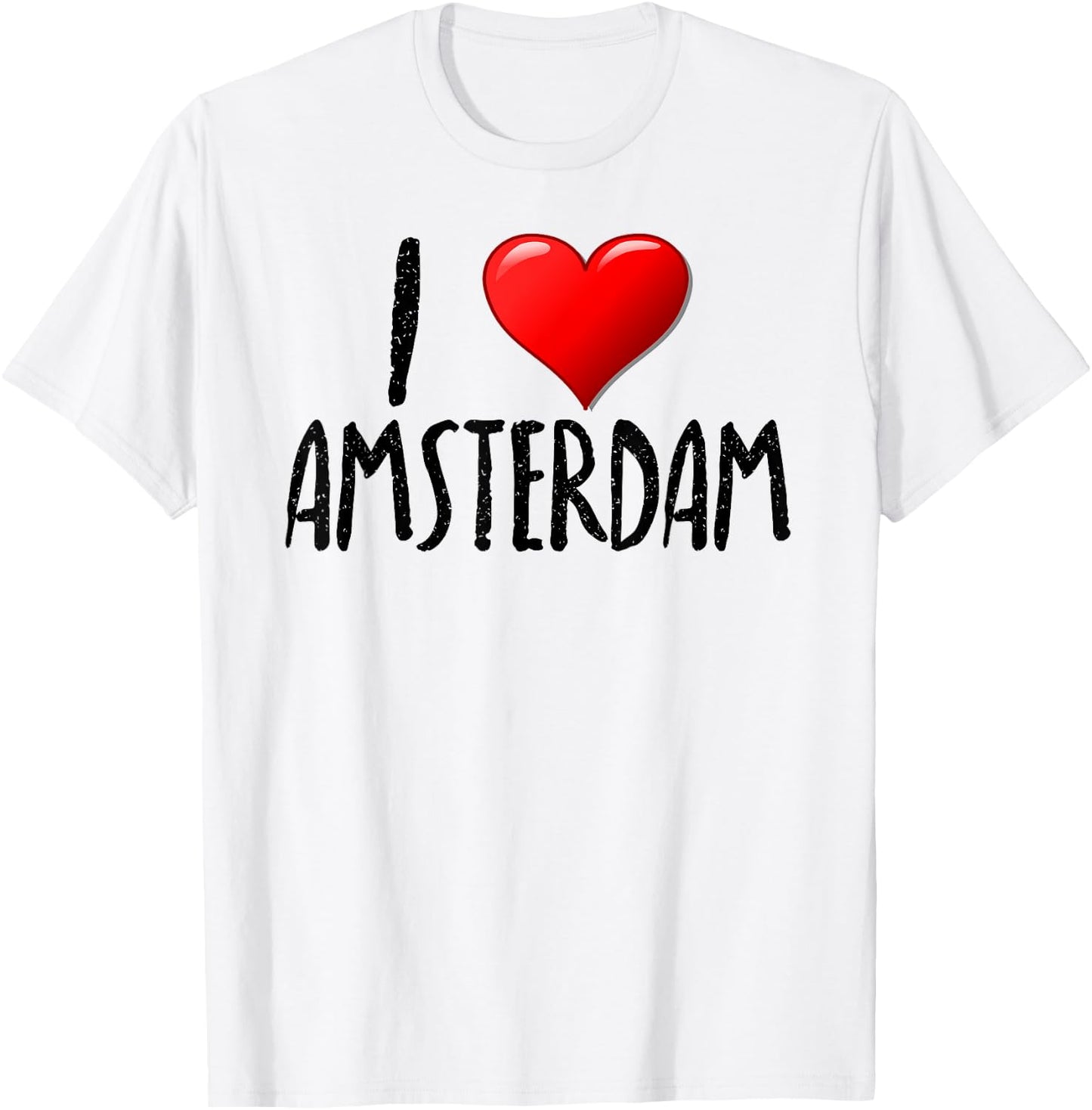 I Love Amsterdam - - Traveler - Souvenir T-Shirt - T-Shirt | White