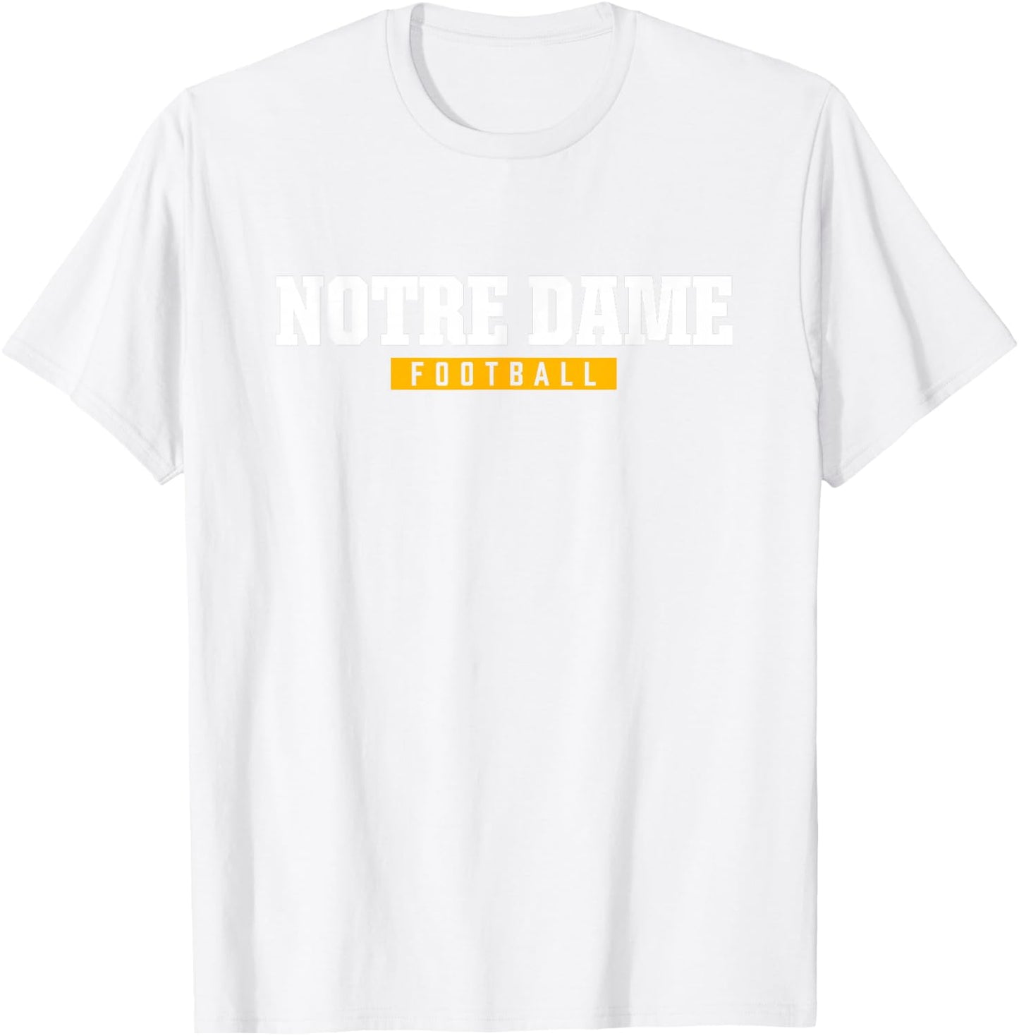 Notre Dame High School Football HS T-Shirt - T-Shirt | White