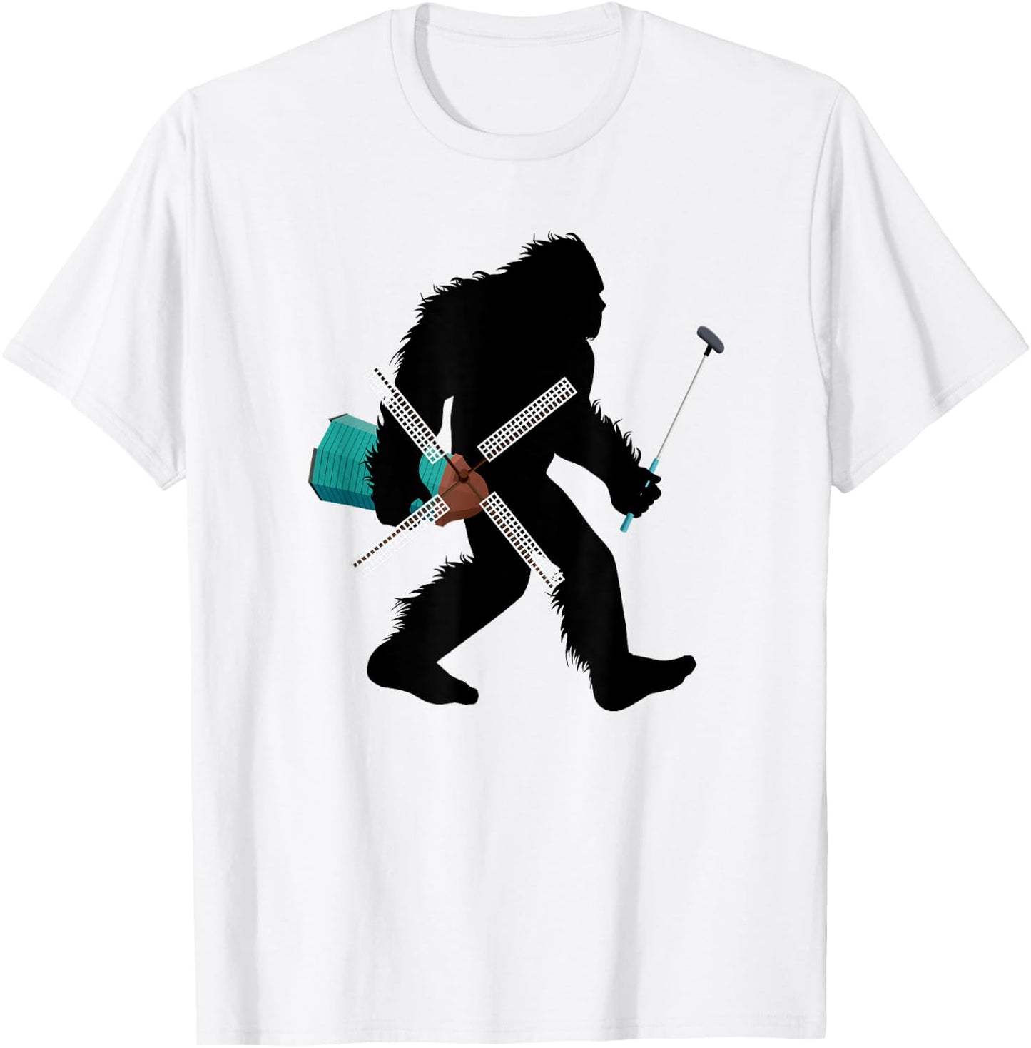 Bigfoot Mini Golf Funny Sasquatch Putt Putt Golfing T-Shirt - T-Shirt | White