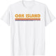 Vintage Oak Island North Carolina Beach Vacation Souvenir Men Women Kids T-Shirt - T-Shirt | White