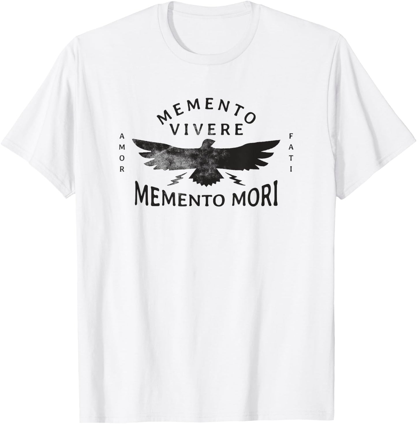 Stoic Quote | Amor Fati | Memento Mori T-Shirt - T-Shirt | White