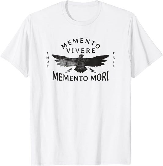 Stoic Quote | Amor Fati | Memento Mori T-Shirt - T-Shirt | White