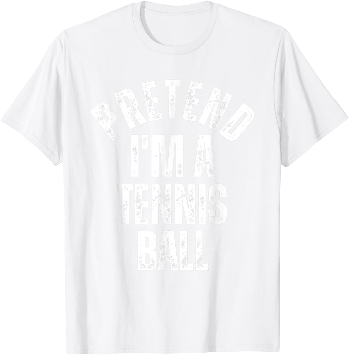 Pretend I'm a Tennis Ball Funny Lazy Halloween Costume T-Shirt - T-Shirt | White