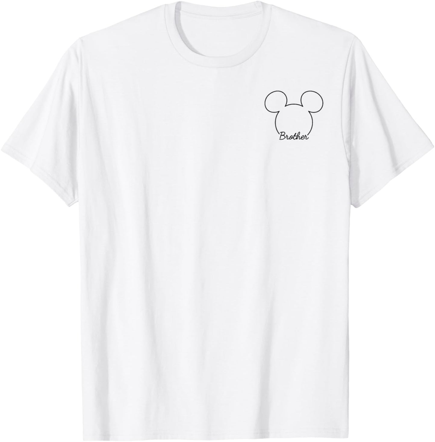 Disney Mickey And Friends Vintage Brother Mickey Pocket Logo T-Shirt - T-Shirt | White
