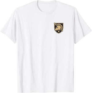 Army Black Knights Front/Back Icon Officially Licensed T-Shirt - T-Shirt | White