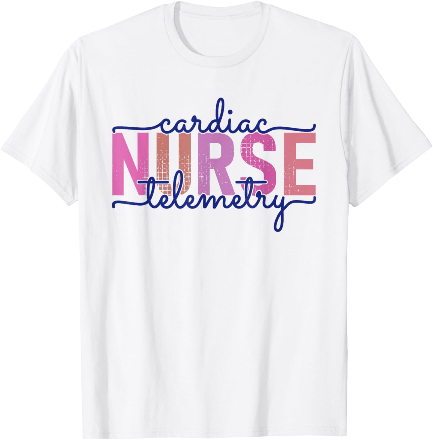 Cardiac Telemetry Nurse Practitioner Heart Nursing PCU Nurse T-Shirt - T-Shirt | White