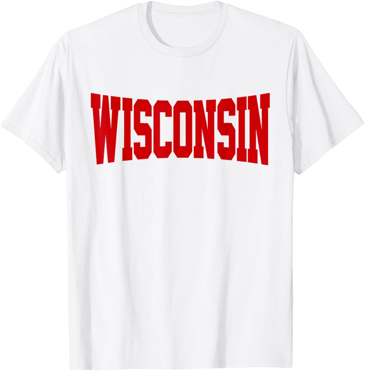 Vintage Wisconsin Wisconsin Red Retro T-Shirt - T-Shirt | White
