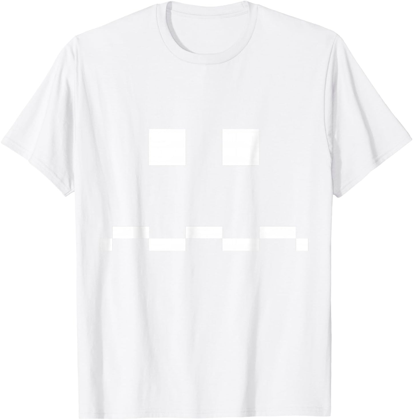 Vulnerable Ghost 8-bit Arcade Video Game Matching Costume T-Shirt - T-Shirt | White
