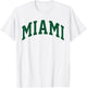 Retro Miami Men Miami Women Vintage Green White FL Souvenir T-Shirt - T-Shirt | White