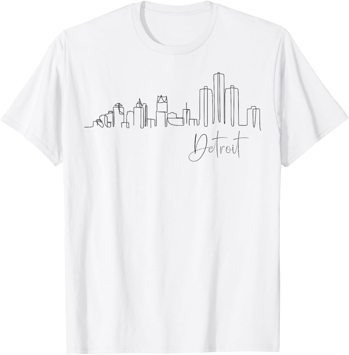 Detroit Michigan Great Lakes State Vacation Motor City T-Shirt - T-Shirt | White