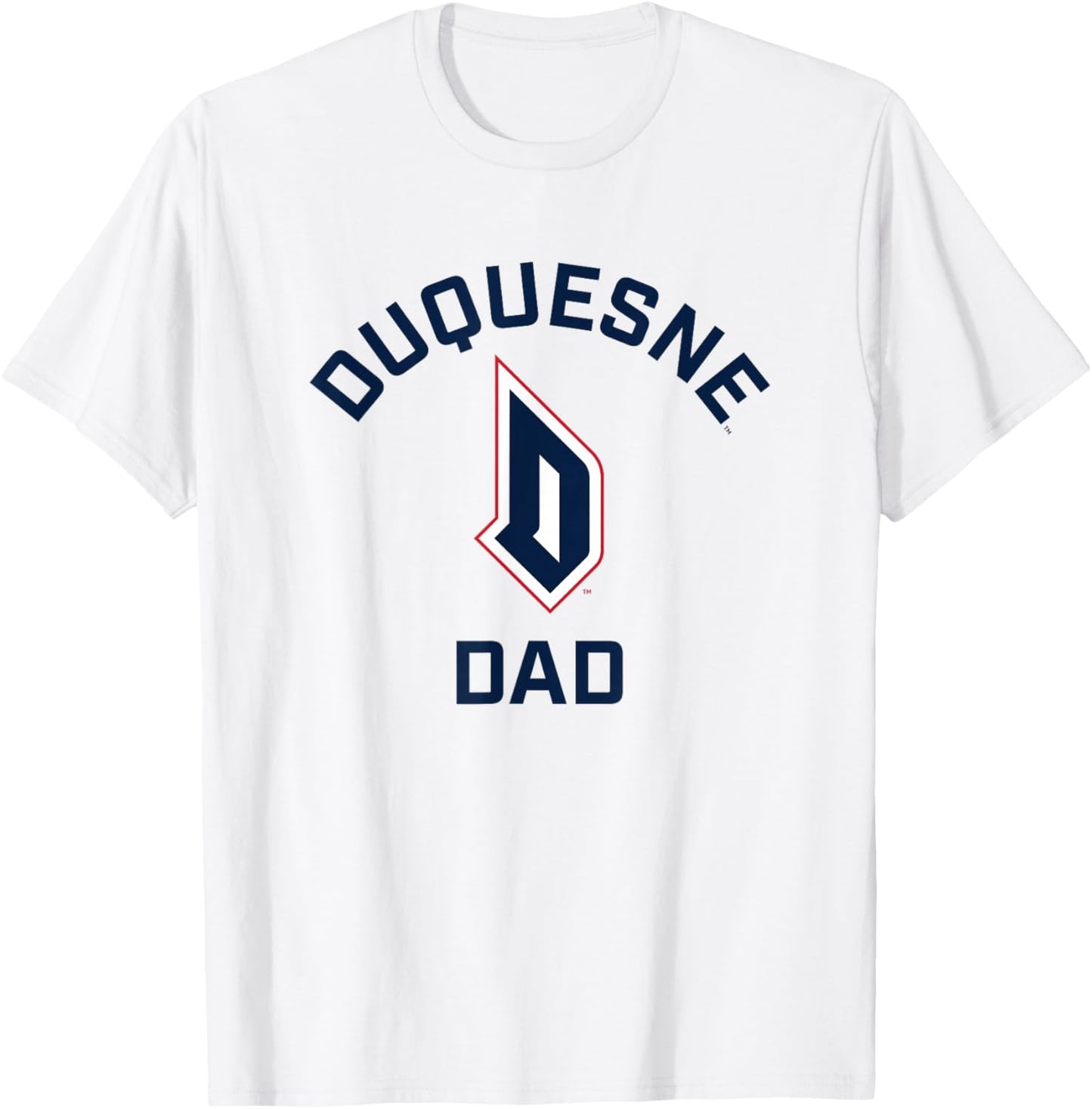 Duquesne University Dukes Arched Dad T-Shirt - T-Shirt | White