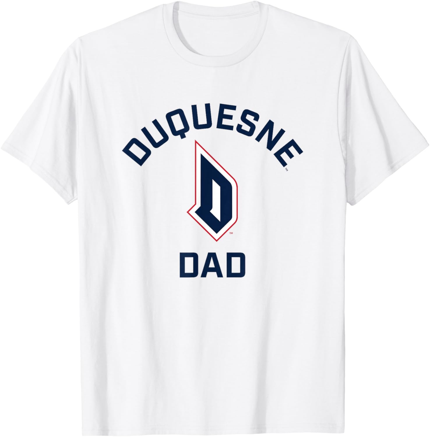 Duquesne University Dukes Arched Dad T-Shirt - T-Shirt | White