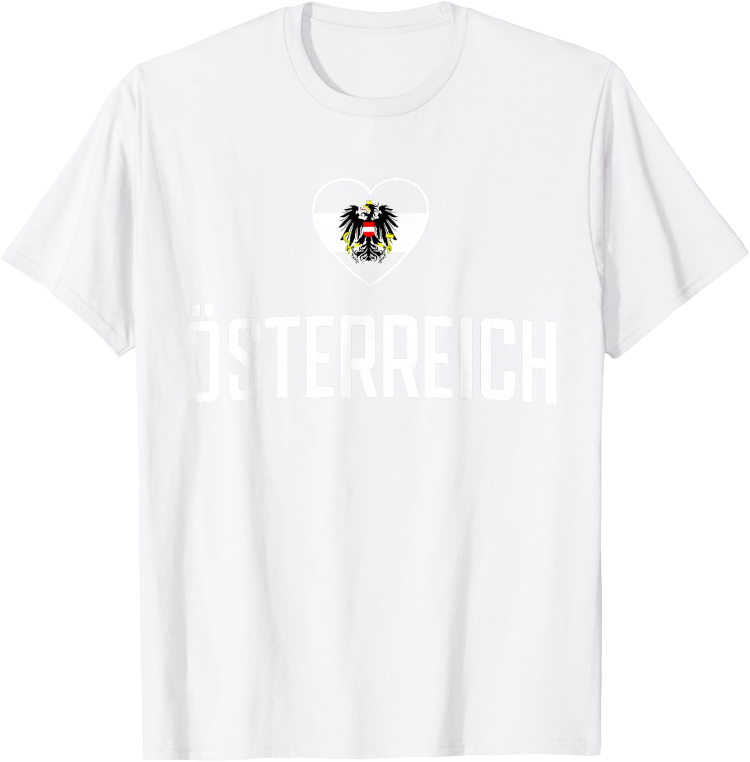 Österreich Flagge Adler für Fan T-Shirt - T-Shirt | White