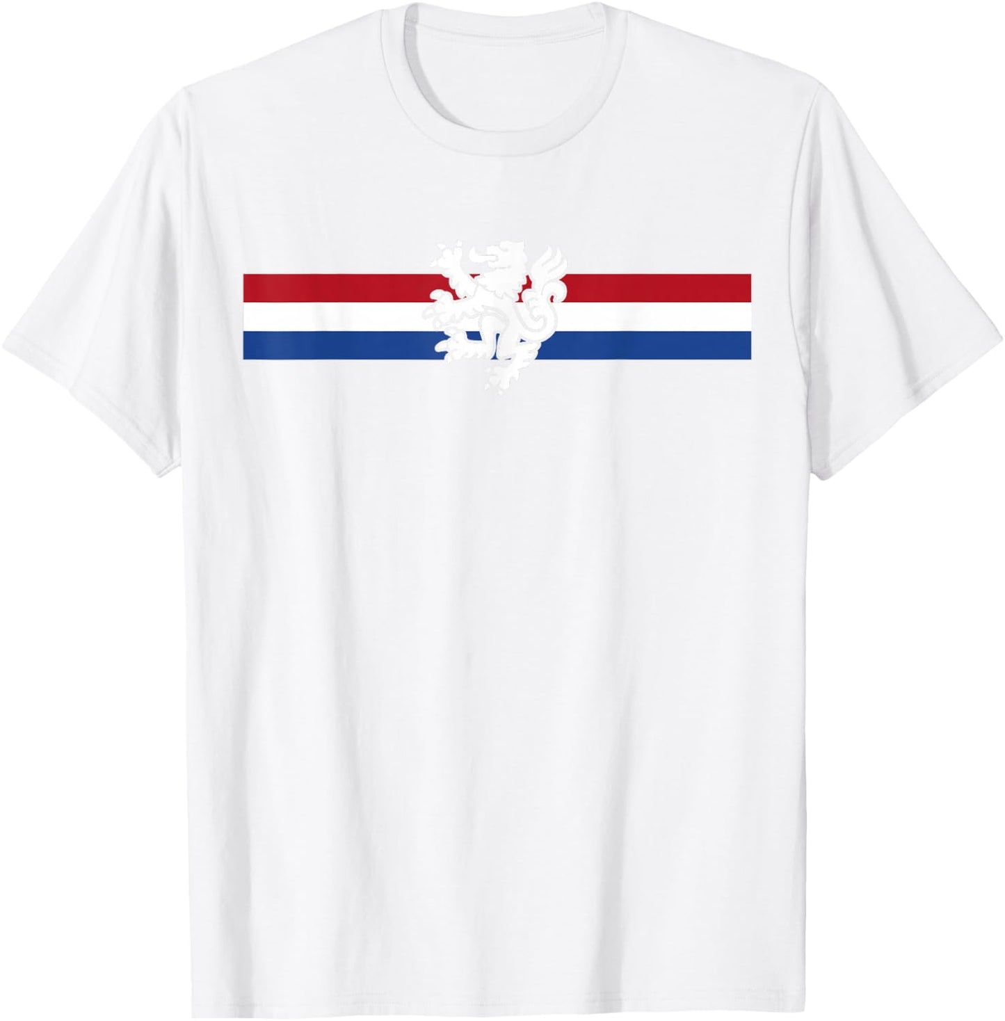Holland Emblem Lion Nederland Flag Netherlands T-Shirt - T-Shirt | White