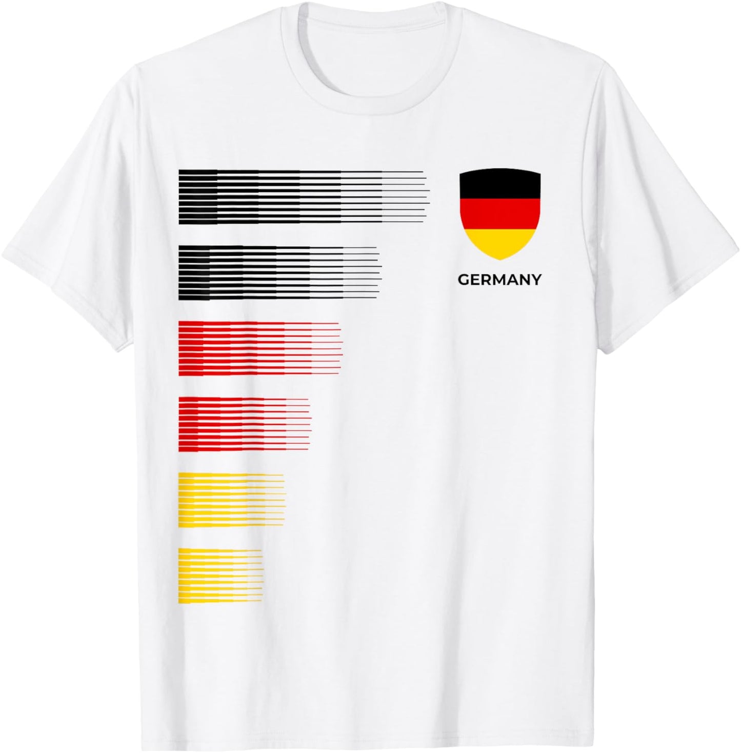 Germany Flag Emblem Patriotic German National Pride T-Shirt - T-Shirt | White
