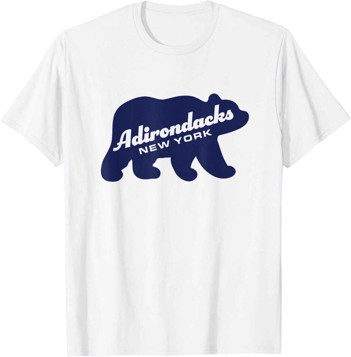 Adirondacks New York Bear Adirondack Mountains T-Shirt - T-Shirt | White