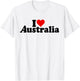 I Love Heart Australia T-Shirt - T-Shirt | White