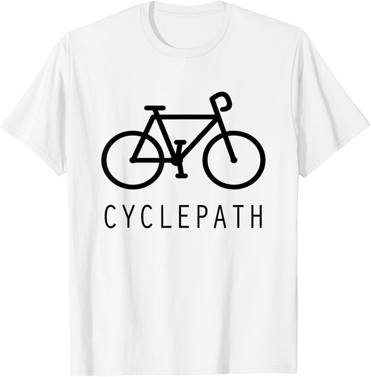 Cyclepath Funny Cycling T-Shirt - T-Shirt | White