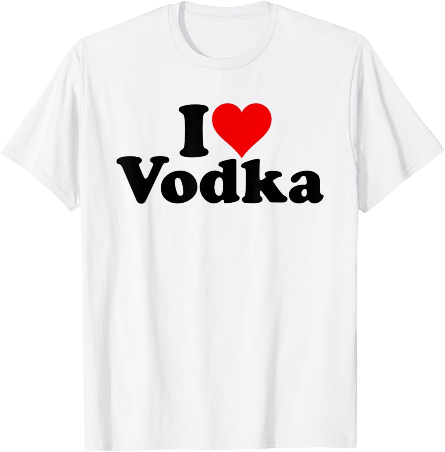 I Love Heart Vodka T-Shirt - T-Shirt | White