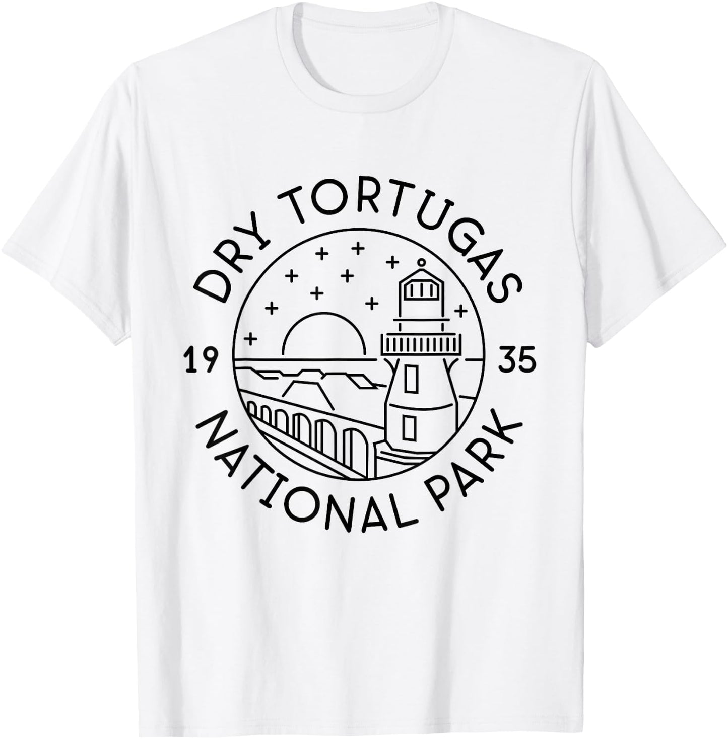 Dry Tortugas National Park 1935 Florida T-Shirt - T-Shirt | White