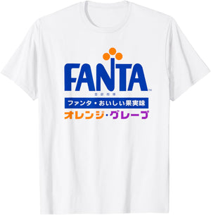 Fanta Drinks 1970er japanisches Kanji-Logo T-Shirt - T-Shirt | White