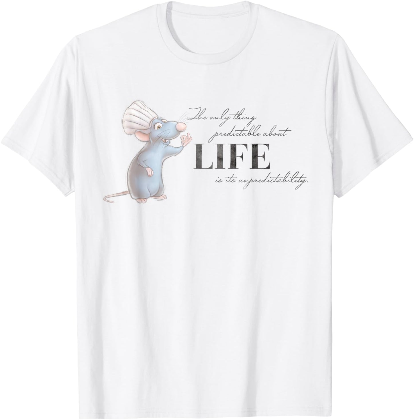 Disney 100 and Pixar's Ratatouille Remy Unpredictable Life Small T-Shirt - T-Shirt | White