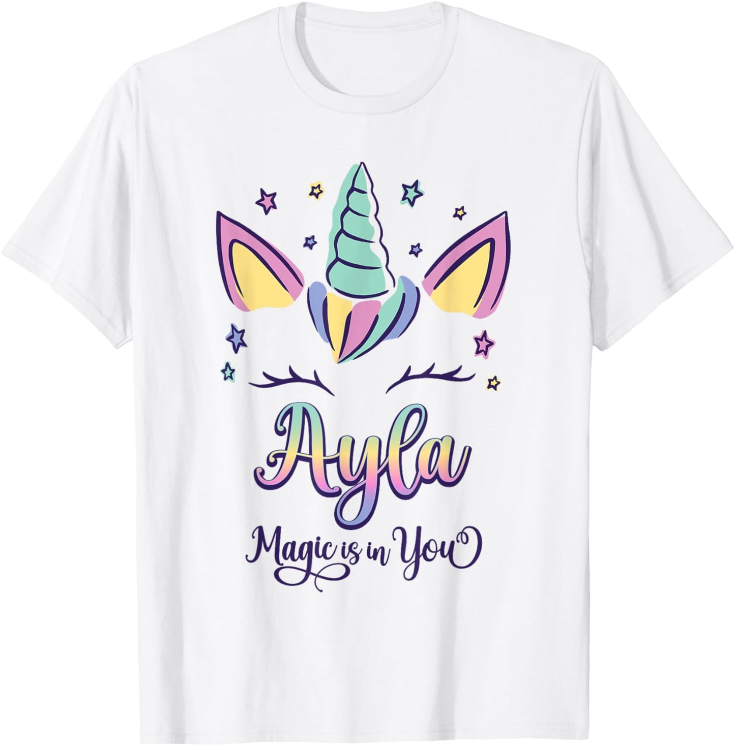 First Name Ayla Personalized I Love Ayla T-Shirt - T-Shirt | White