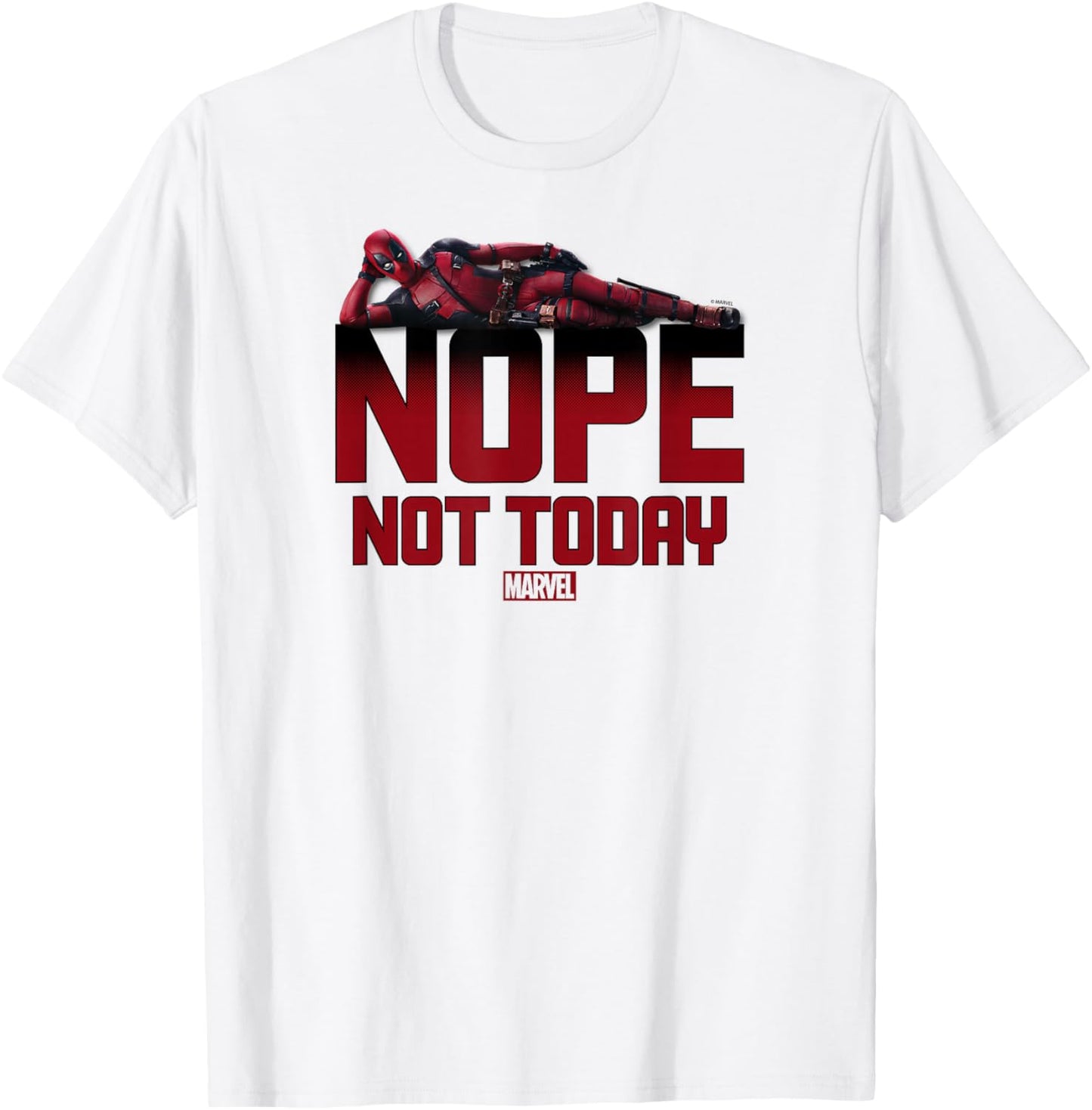 Deadpool - Nope Not Today T-Shirt - T-Shirt | White