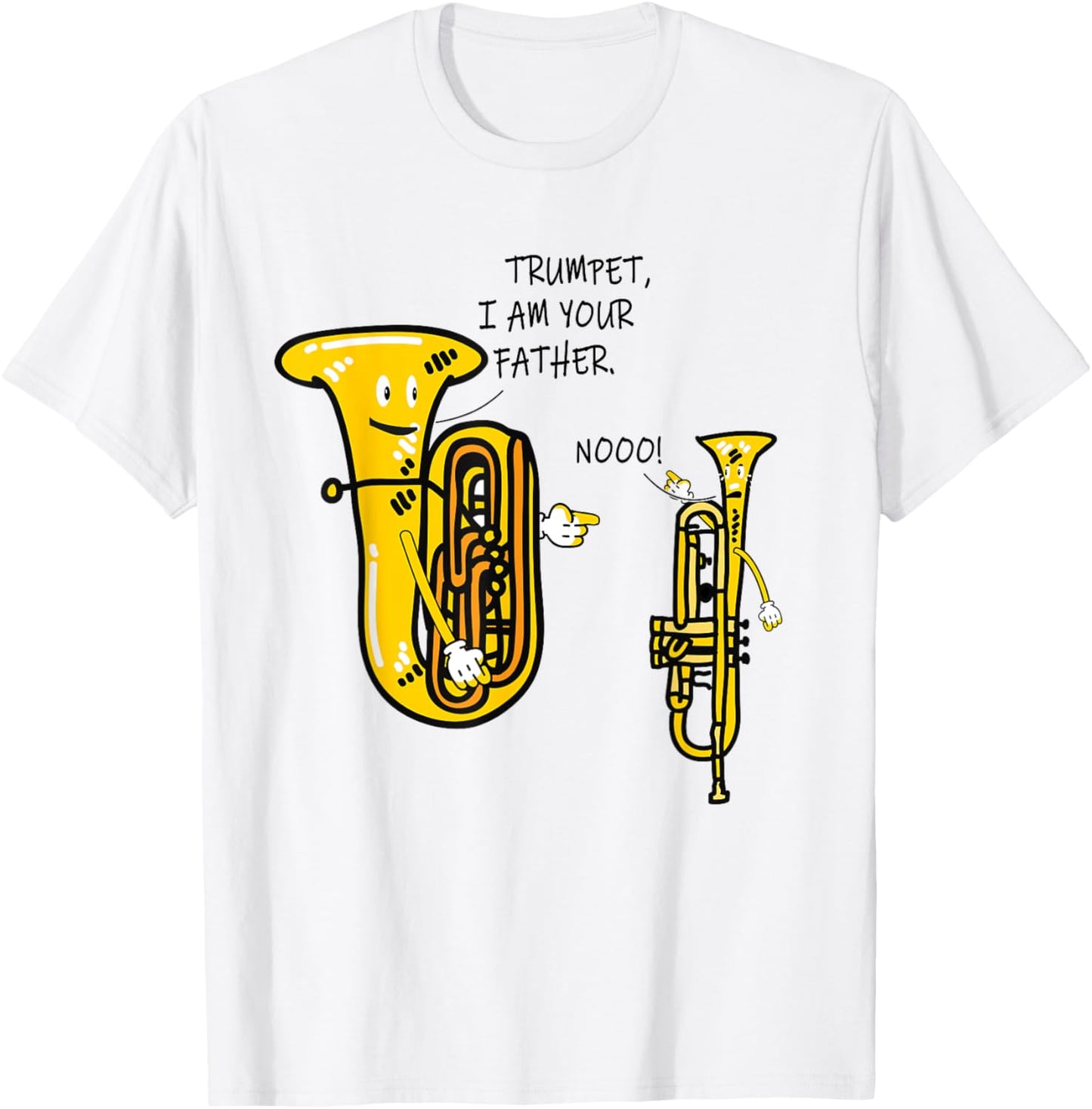 brass horn marching band - Euphonium - Funny brass orchestra T-Shirt - T-Shirt | White