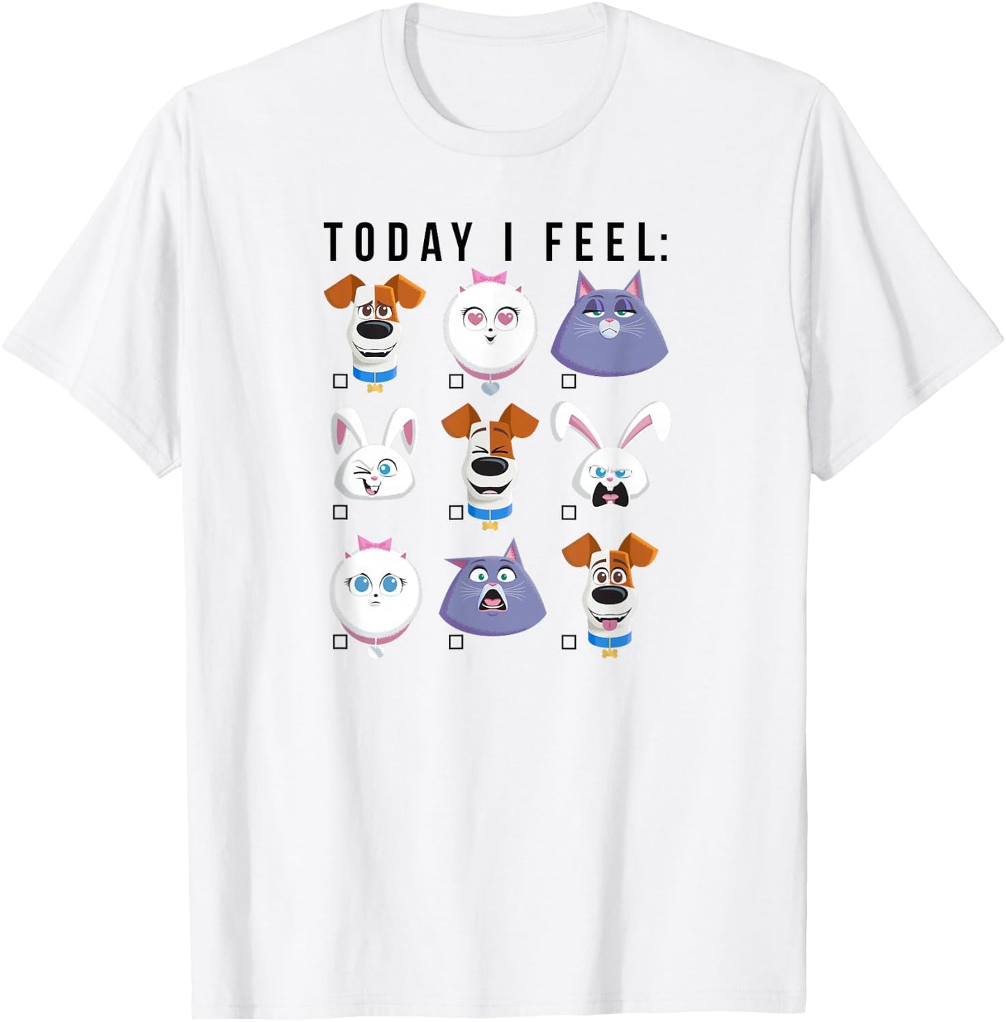Pets 2 Heute fühlen ich T-Shirt - T-Shirt | White