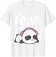 Love Valentines Cute Kawaii Panda Hearts Girls T-Shirt - T-Shirt | White