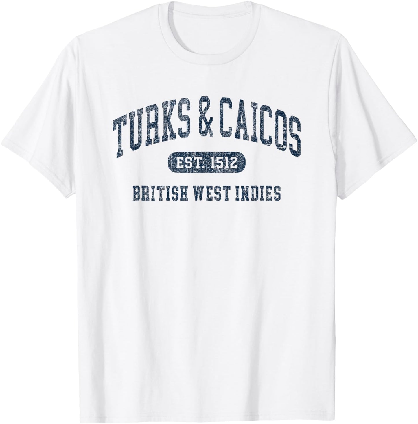 Vintage Turks & Caicos Islands Retro Throwback T-Shirt - T-Shirt | White
