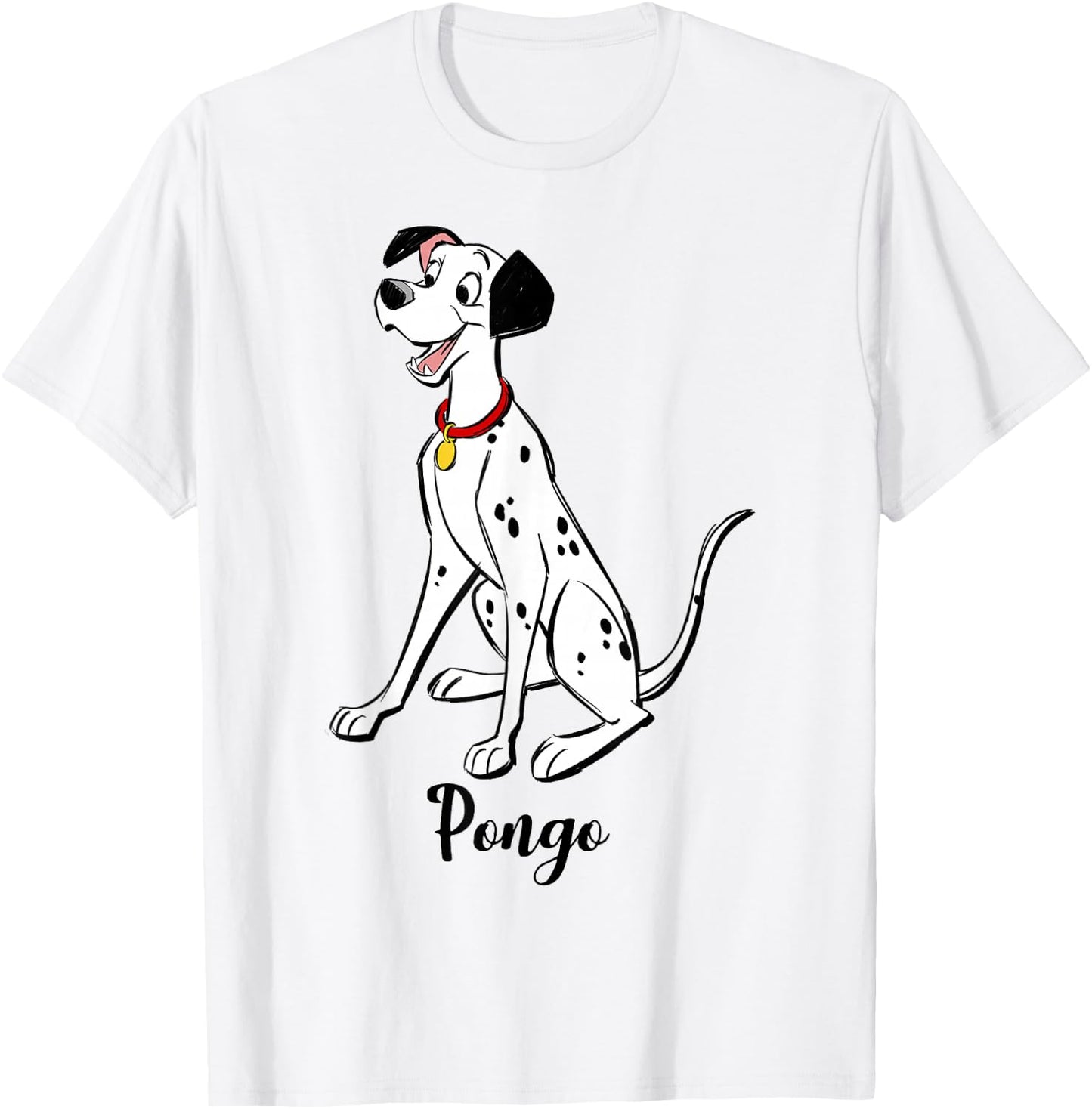 Disney 101 Dalmatians Pongo Portrait T-Shirt - T-Shirt | White