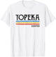 Vintage Topeka Kansas Ks Love Gift Souvenir T-Shirt - T-Shirt | White