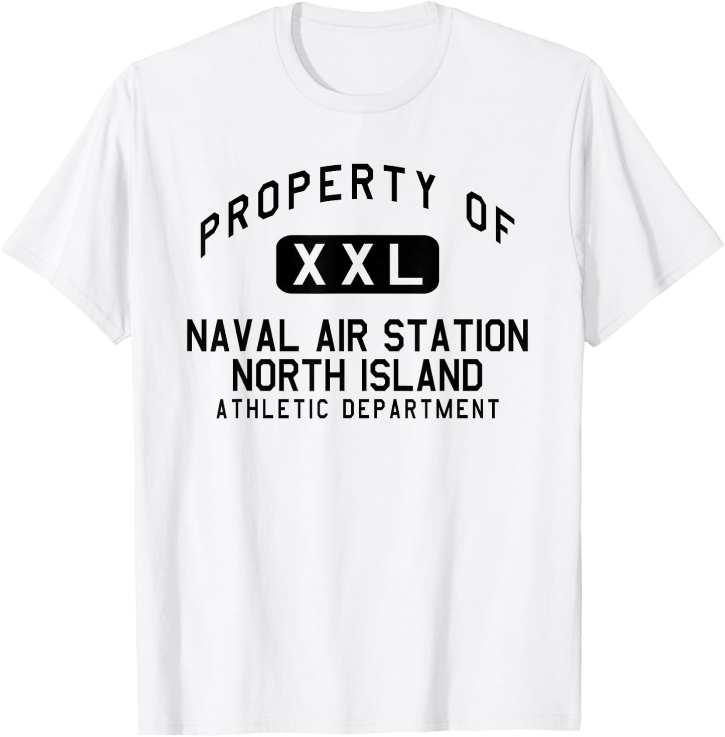 Property of Naval Air Station North Island Athletic Dept T-Shirt - T-Shirt | White