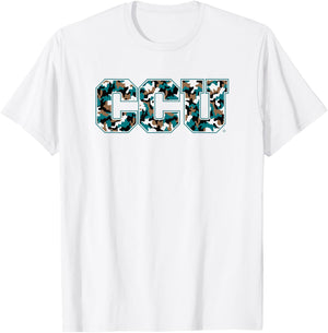 Coastal Carolina University CCU Camo T-Shirt - T-Shirt | White