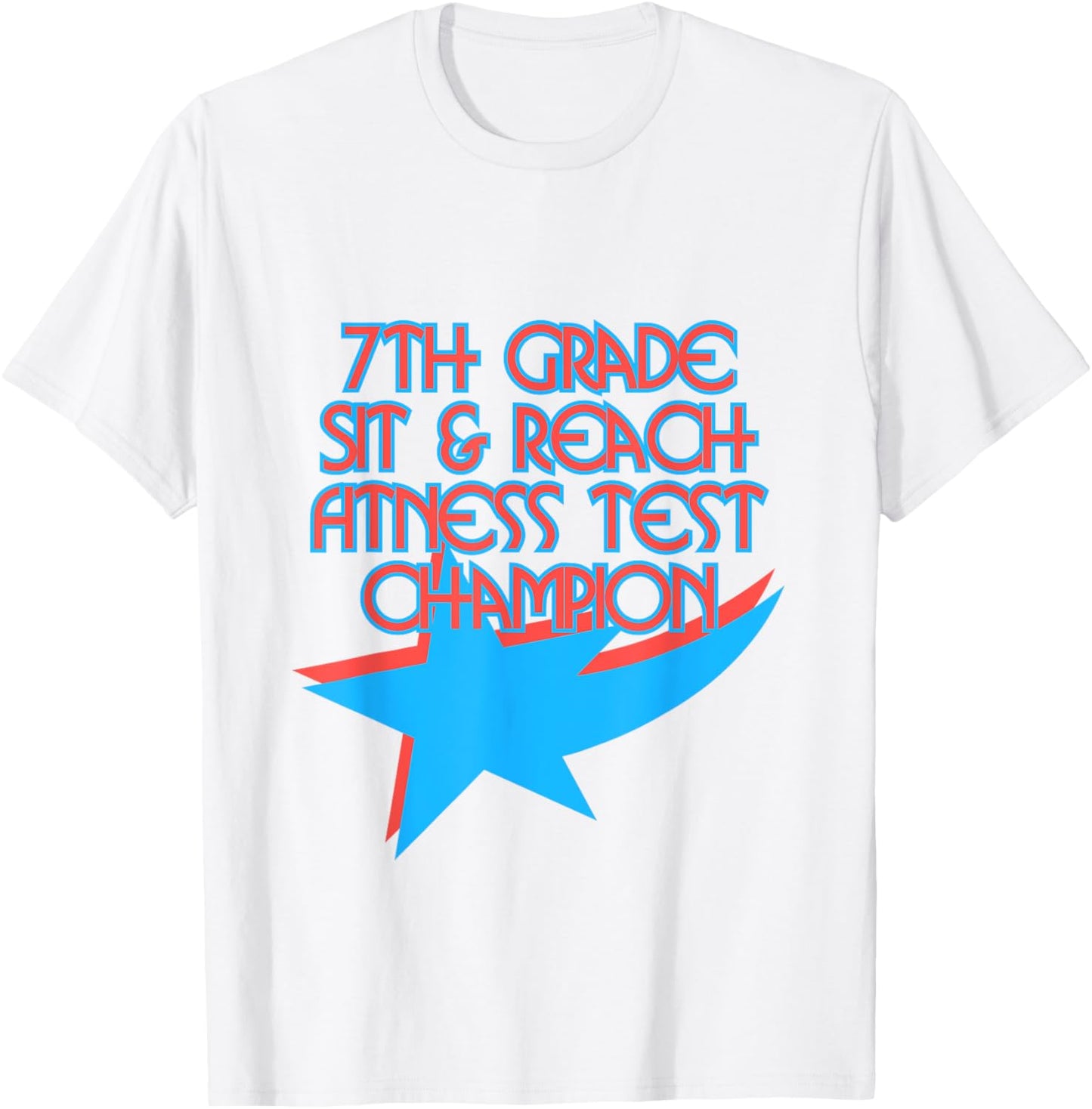 Retro Sit and Reach Fitness Test Champion 90s Nostalgia T-Shirt - T-Shirt | White