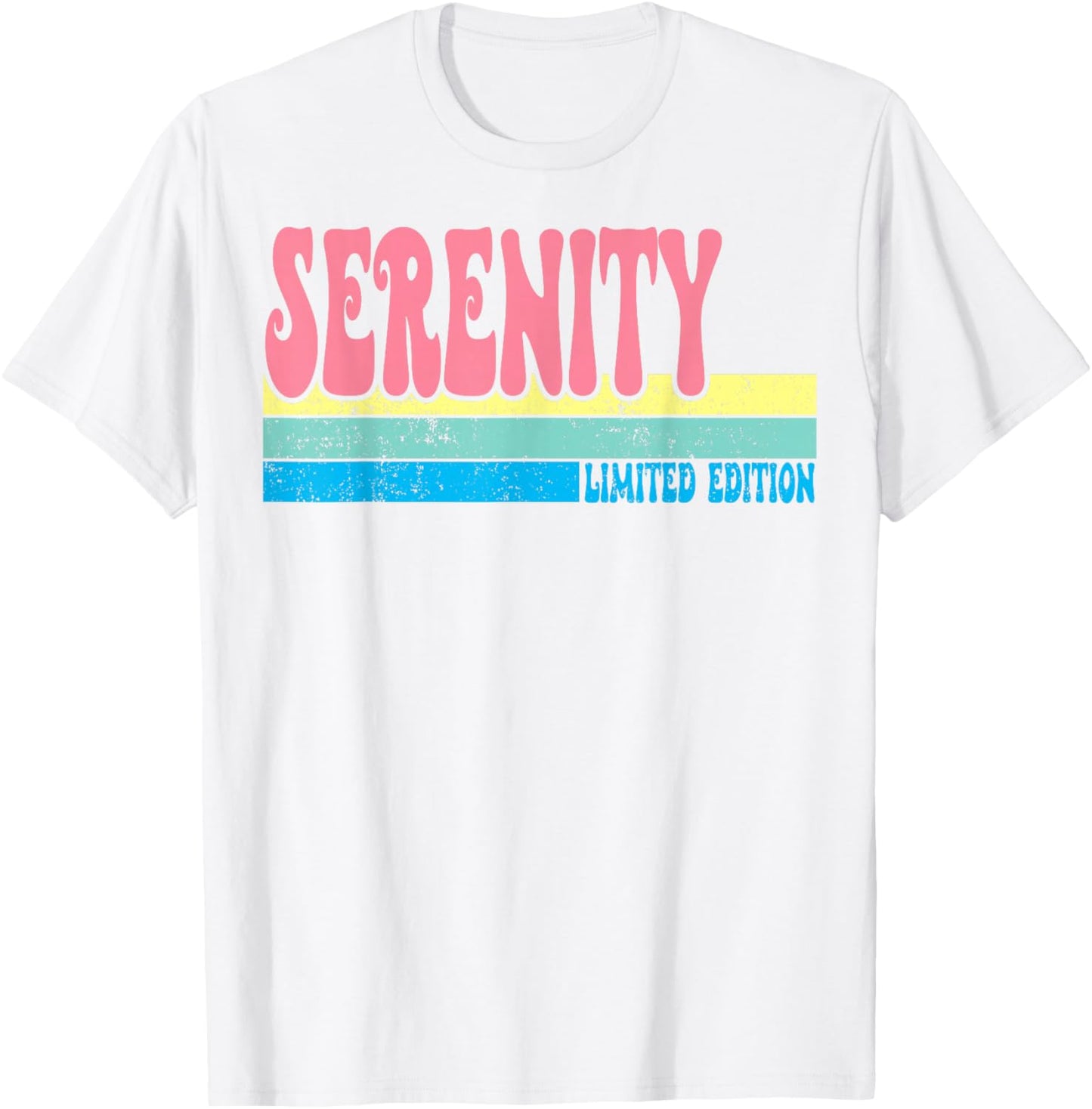 SERENITY Name Personalized Cute Idea Groovy Women SERENITY T-Shirt - T-Shirt | White