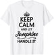 KEEP CALM and let JOSEPHINE Handle It | Funny Name Gift T-Shirt - T-Shirt | White