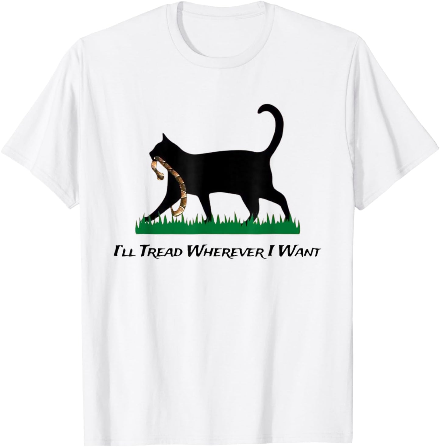 Kamala Lady Cat 2024 I'll Tread Wherever I Want T-Shirt - T-Shirt | White