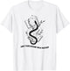 The Fanfiction Was Better Boho Snake and Moon Writer Reading T-Shirt - T-Shirt | White