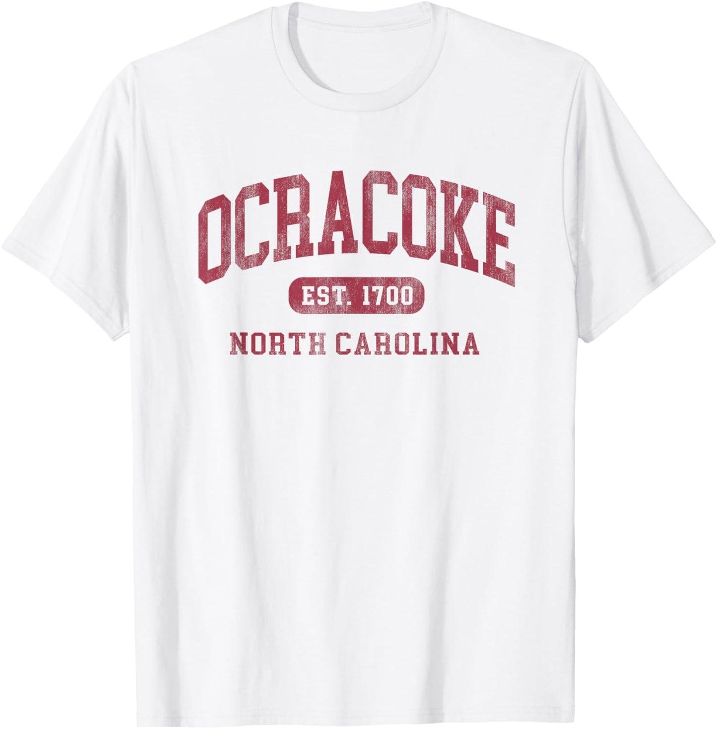 Ocracoke North Carolina Vintage Established 1700 Souvenir T-Shirt - T-Shirt | White