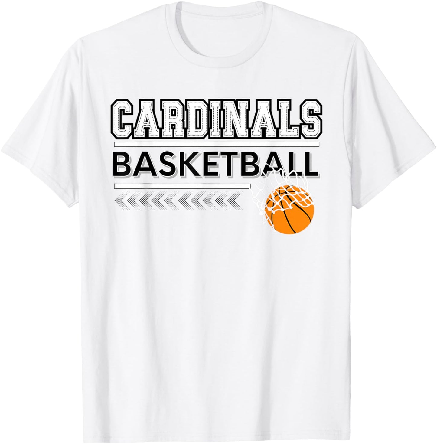 Cardinals School Spirit Sports Basketball School Cardinal T-Shirt - T-Shirt | White