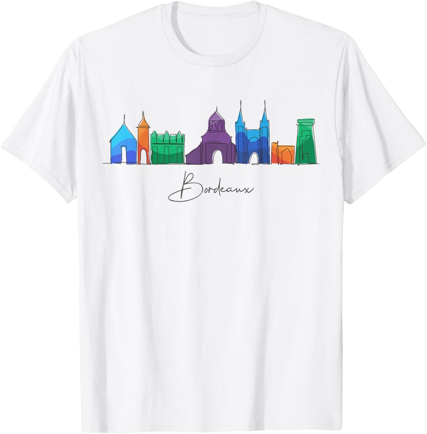 Travel Europe France Bordeaux French Vacation Souvenir T-Shirt - T-Shirt | White