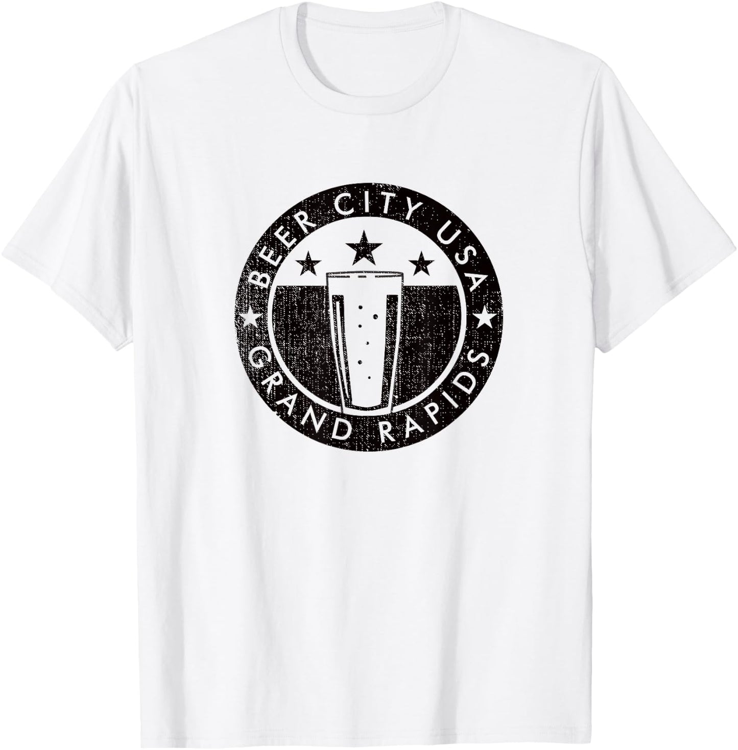 Grand Rapids Beer City craft brewing T-Shirt - T-Shirt | White